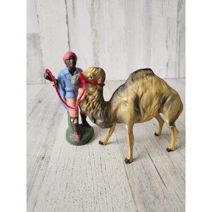 Vintage camel handler Germany AS IS nativity statue figurines decor